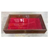 30x18x4in Glass Showcase - Need Glued