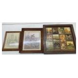 3 Framed Pictures