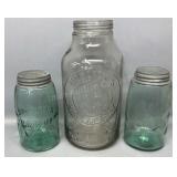 Horlick's Malted Milk & 2 Fruit Jars w/ Zinc Lids