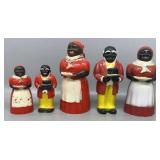 Aunt Jemima & Uncle Mose Shaker Sets & Creamer