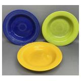 3 Fiesta 8 inch Bowls