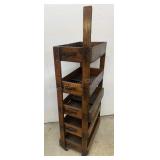 5 Tier Hand Made Roll About Hardware Cabinet 45in