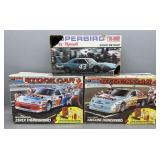3 Unassembled Stock Car Model Kits