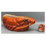 Royal Bayreuth Lobster Dish & Creamer