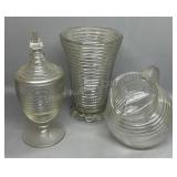 Manhattan Vase, Juice Pitcher, Dish