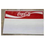 Dented 45in Metal Coca Cola Sign- One Sided