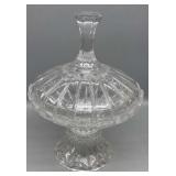 Heavy Clear 10in Candy Dish