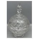 8in Lead Crystal Candy Dish