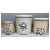 1/4, 1/2, & 1 Gallon Crocks Western & Robinson