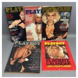 5 Playboy & Penthouse Magazines
