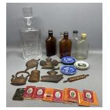 Crystal Decanter Glass Bottles Hanging Decor