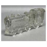Train Glass Candy Container 5in Long