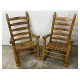2x Rustic Porch Rockers - Nice & Solid