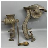 Enterprise Cherry Pitter, KK Meat Grinder -