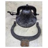 #1 14in Cast Iron Bell Dated 1886;
