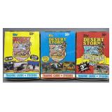 3 Full Boxes of Topps Desert Storm Cards
