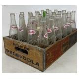 Wooden Pepsi Crate With Bottles