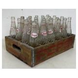 Wooden Pepsi Crate With Bottles
