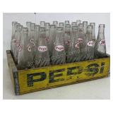 Wooden Pepsi Crate With Bottles