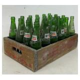 Wooden Pepsi Crate With Bottles