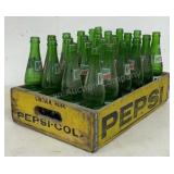 Wooden Pepsi Crate With Bottles