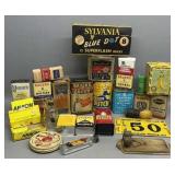 Group of Kitchen Spice & Cleaner Tins
