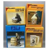 Emmett Kelly Jr Stein Figure Coin Bank & Lamp