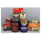 Radio Tubes, Skelly & Mobil Cardboard Oil Cans