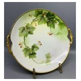 Limoges Ripe Gooseberries Hand Painted Cake Plate