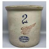 Red Wing 2 Gallon Crock Cracked