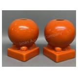 Pair of Fiesta Bulb Candle Holders 4in Tall