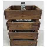 Carboy Jug & Wooden Crate