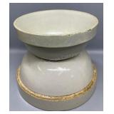Western & Large Milk Crock - Both Have Damage