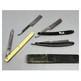 Group of Assorted Straight Razors