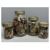 4 Jars of Assorted Smalls