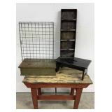 Red Painted Table Step Stool & More