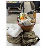 Misc Linen, Basket, Army Duffle