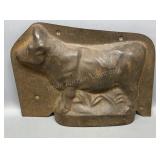 2 Piece Tin Cow Cake Mold 10in Wide