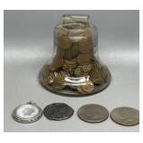 Liberty Bell Coin Bank Damaged 2 71 & 76
