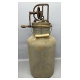 Dazey  Churn Top On Large Jar 22in Tall