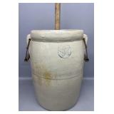 5 Gallon Crock Churn w/ Star Mark, Chipped!