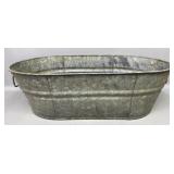 18in Galvanized Oblong Tub, Good Planter:Has Sm
