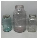 Horlick's Malted Milk & 2 Fruit Jars w/ Zinc Lids