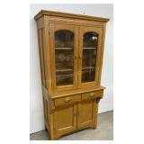 Oak Kitchen Hutch 38x21x75in
