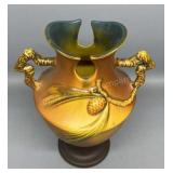 Roseville Pine Cone Double Handled Vase 11in Tall