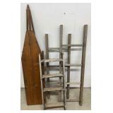 Wooden Ironing Board & Short Decorative Ladders