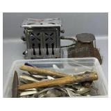 Old Toasters, Flatware & Hammers