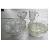 Glass Punch Bowls and Pitchers