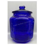 Planters Salted Peanuts 12in Tall Cobalt Canister