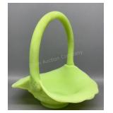 Fenton Water Lily Custard Basket 7in Tall